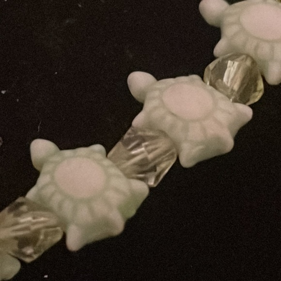 6” green beaded turtle beads stackable stretch bracelet w/30 turtles & beads - Picture 5 of 8